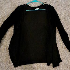 black cardigan